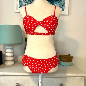Cupshe Polka Dot with Fringe Bikini